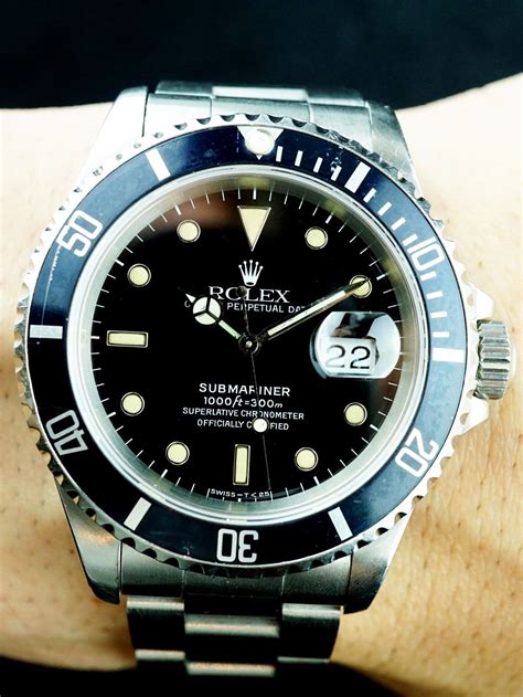 rolex replica submariner oyster white perpetual date watch|1991 rolex submariner 16610 value.